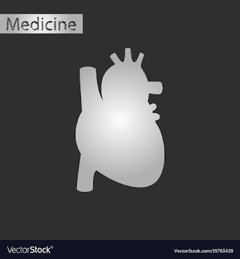 Black and white style icon of heart vector image