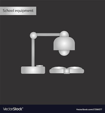 Black and white style icon of lamp open book vector image