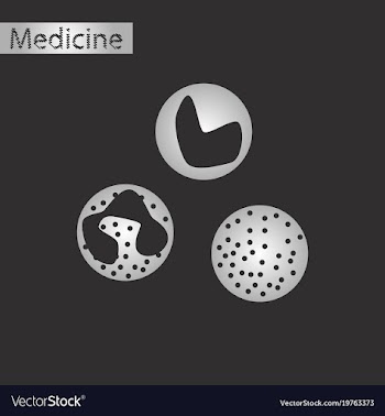 Black and white style icon of leukocyte vector image