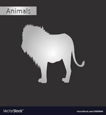 Black and white style icon of lion vector image