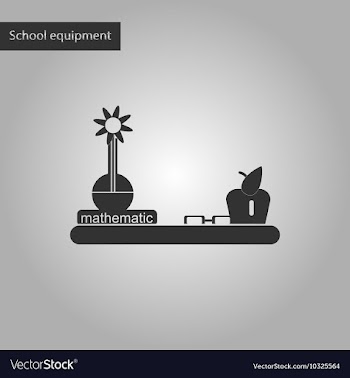 Black and white style icon of math book table vector image