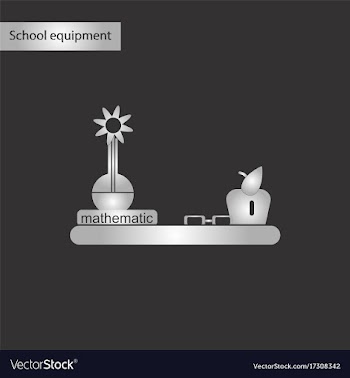 Black and white style icon of math book table vector image