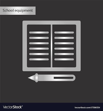 Black and white style icon of notebook and pen vector image