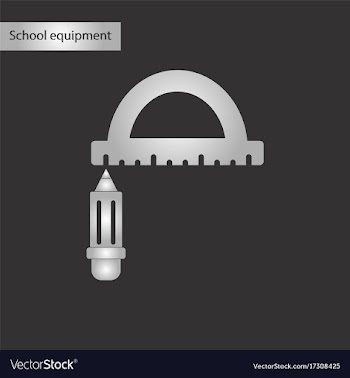 Black and white style icon of pencil ruler vector image