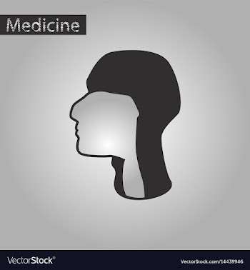 Black and white style icon of pharynx vector image