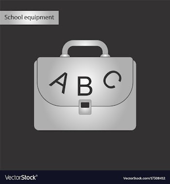 Black and white style icon of school bag backpack vector image