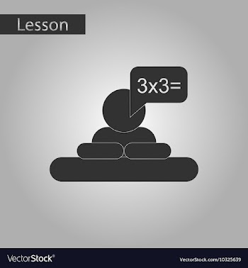 Black and white style icon of schoolboy thinks vector image