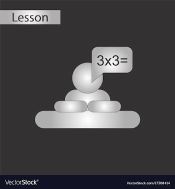 Black and white style icon of schoolboy thinks vector image