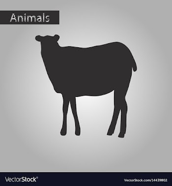 Black and white style icon of sheep vector image