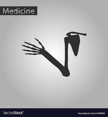 Black and white style icon of shoulder joint vector image