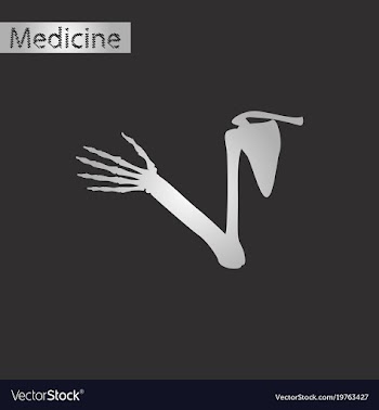 Black and white style icon of shoulder joint vector image
