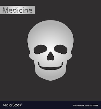 Black and white style icon of skull vector image