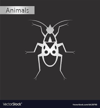 Black and white style icon of soldier bug vector image