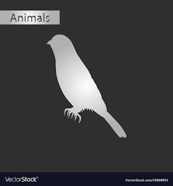 Black and white style icon of sparrow vector image