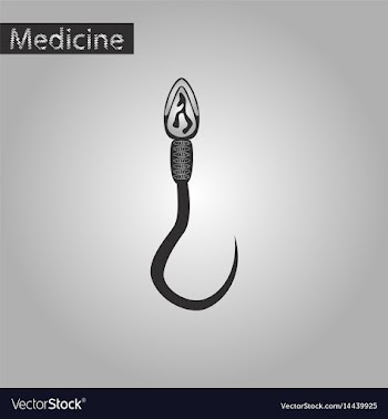 Black and white style icon of spermatozoon vector image