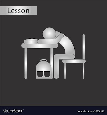 Black and white style icon of student sleeping at vector image