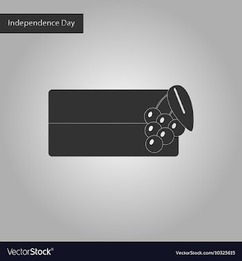 Black and white style icon of Ukrainian flag vector image