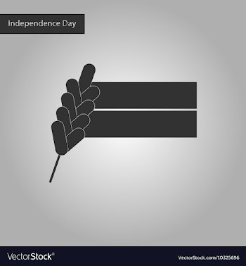 Black and white style icon of Ukrainian flag vector image