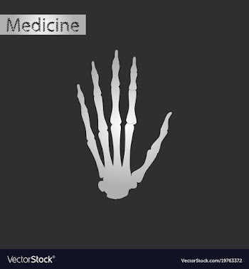 Black and white style icon of wrist bone vector image