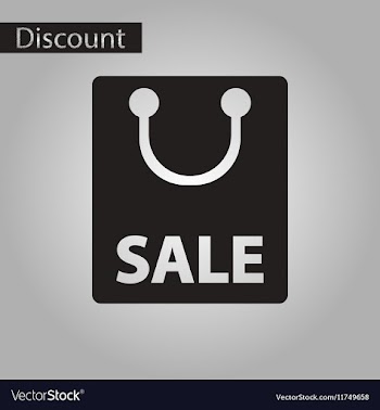 Black and white style icon Package sale vector image