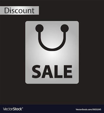 Black and white style icon package sale vector image