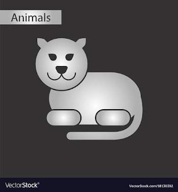 Black and white style icon panther vector image