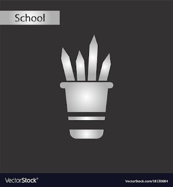 Black and white style icon pencils in stand vector image
