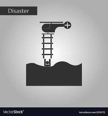 Black and white style icon people in water vector image