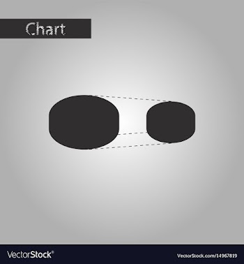Black and white style icon pie chart vector image