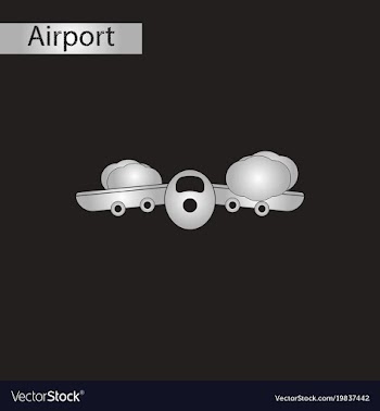 Black and white style icon plane flying clouds vector image