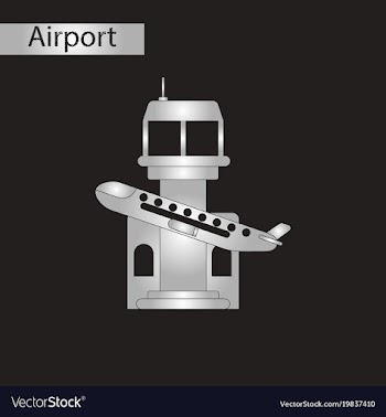 Black and white style icon plane takeoff airport vector image
