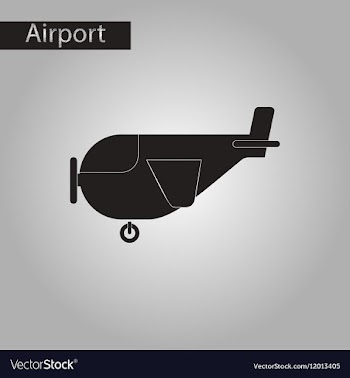 Black and white style icon plane with propeller vector image