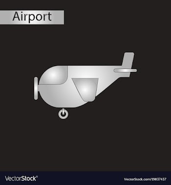 Black and white style icon plane with propeller vector image