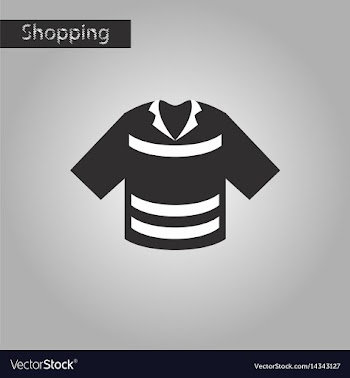 Black and white style icon polo shirt vector image
