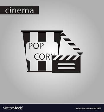 Black and white style icon popcorn Cinema vector image