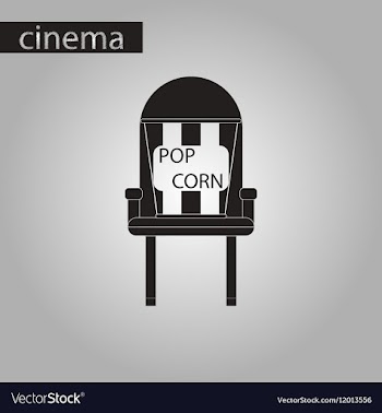 Black and white style icon popcorn cinema vector image