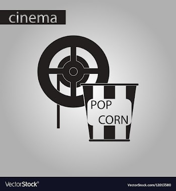 Black and white style icon popcorn Cinema vector image