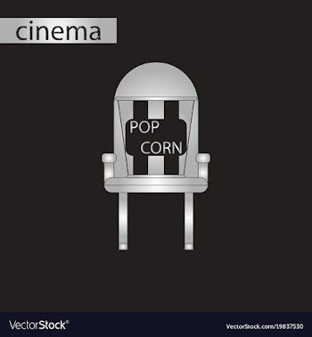 Black and white style icon popcorn cinema vector image