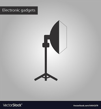 Black and white style icon professional lighting vector image