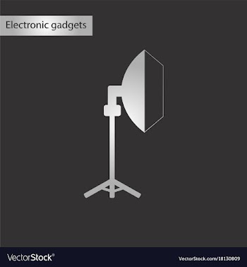 Black and white style icon professional lighting vector image