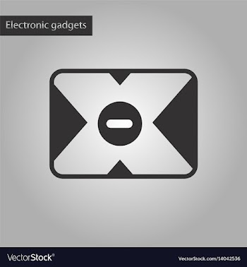 Black and white style icon removable hard drive vector image