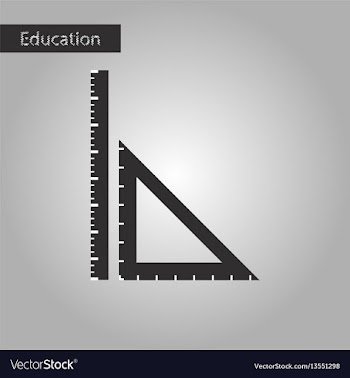 Black and white style icon ruler vector image