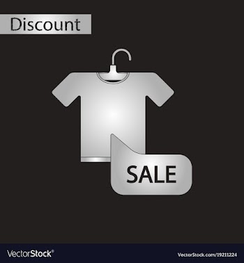 Black and white style icon sale t-shirt vector image