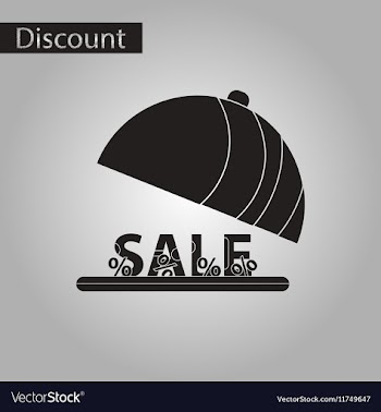 Black and white style icon sale vector image