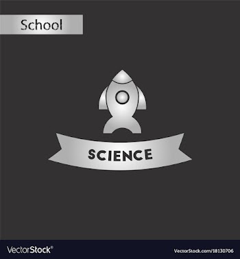Black and white style icon science vector image