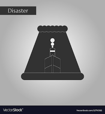 Black and white style icon ship storm vector image