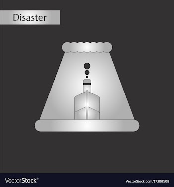 Black and white style icon ship storm vector image