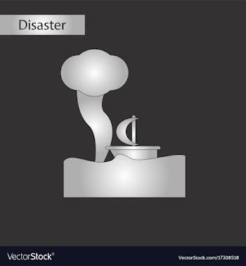 Black and white style icon ship storm vector image