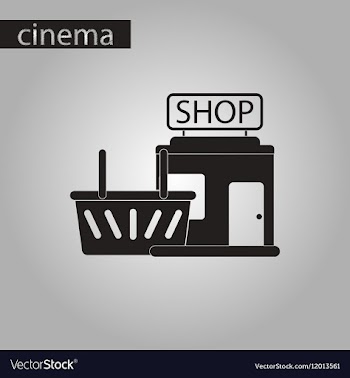 Black and white style icon shop basket vector image
