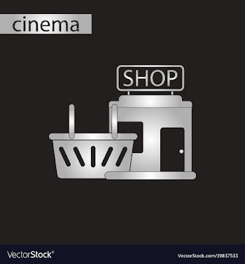 Black and white style icon shop basket vector image